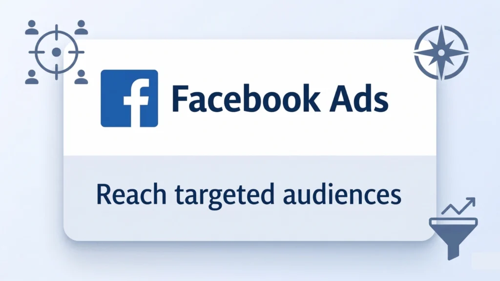 Facebook Ads management services for audience targeting retargeting and lead generation campaigns for small businesses.