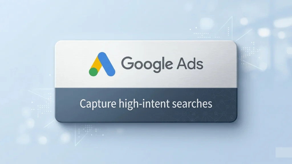 Google Ads management services for lead generation targeting high intent searches to increase calls and conversions