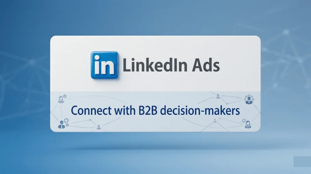 LinkedIn Ads lead generation targeting B2B decision makers using job title and industry based advertising campaigns